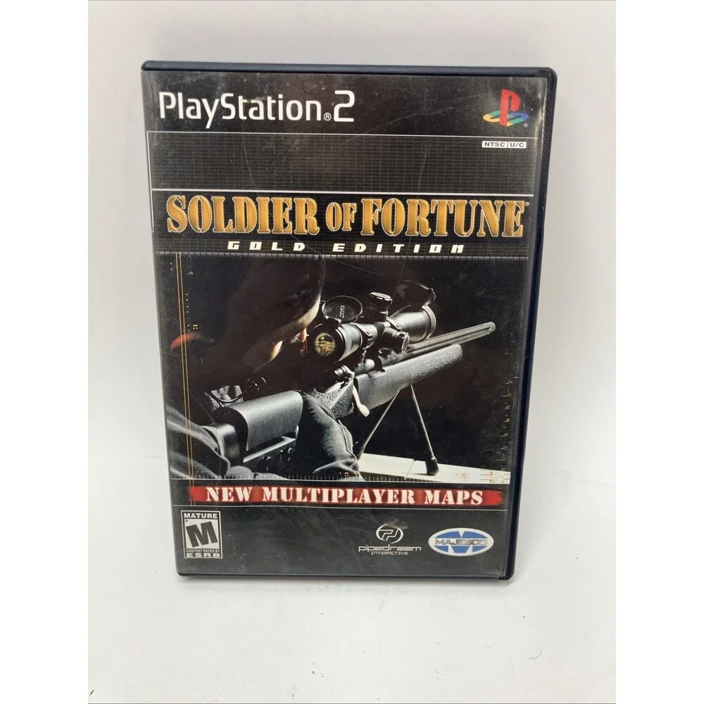 Soldier of Fortune Gold Edition Ps2 Game with Manual PlayStation 2 Clean